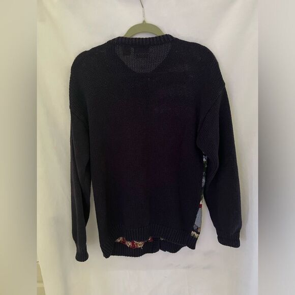 Cabelas Women's  Knitted By Hand Cardigan Sweater America US Flags M - Picture 5 of 6